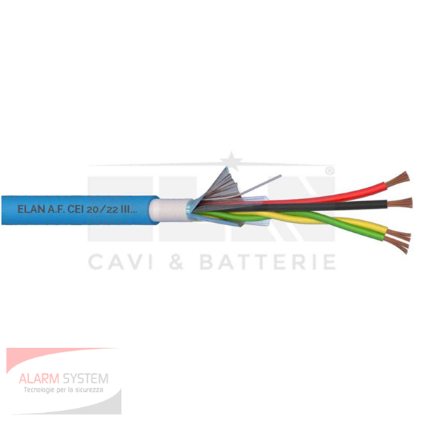 042101 » Elan » Cavo Allarme Twistato 2x1.00 Tw In RAME, Schermato, GR4 ::: Alarm System - Foto 3