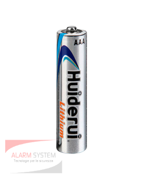 BATT-AAA-FR03 » Huiderui » Batteria litio 1,5V - AAA - MiniStilo - 1000 mAh  ::: Alarm System