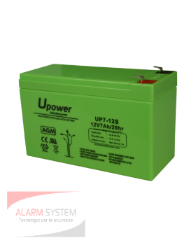 BATT1270-U » U-Power » Batteria al piombo 12v 7Ah ::: Alarm System